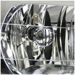 For Chevy Trail Blazer Euro Chrome Crystal Headlights w/ Clear Reflector