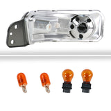 For Ford Mustang GT Crystal Chrome Headlights+Clear Bumper Lights+LED Tail light