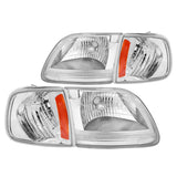 For 97-03 FORD F-150 CHROME HEAD LIGHTS+CORNER SIGNAL LAMPS