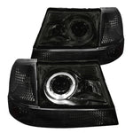 For Ford Ranger Smoke Halo Projector Headlights+Tint Corner Signal Lamps