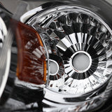 For Chevy Cobalt / Pontiac Pursuit G5 Chrome Clear Headlights+Amber Reflector Pair