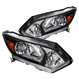 For Honda HRV HR-V Glossy Black Replacement Side Headlights Pair Lamps