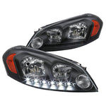 For Chevy Impala Limited Monte Carlo Black Clear SMD LED Headlights