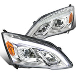 For Honda CRV CR-V LED Chrome Clear Projector Headlights Left+Right