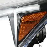 For Honda CRV CR-V JDM Black Clear LED Projector Headlights Left+Right