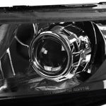 For Honda Civic 4Dr Sedan Black Retro Projector Headlights Replacement Pair