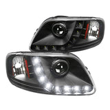 For Ford F150 Expedition Euro Black Clear LED Projector Headlights Pair