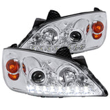 For Pontiac G6 Replacement Chrome Projector Headlights Head Lamp w/LED