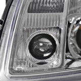 For Nissan Maxima Chrome Clear Projector Headlights Left+Right Pair