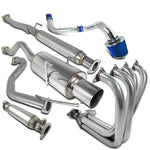 For 1994-2001 Integra Gs/Ls/Rs 1.8L L4 Cold Air Intake+Header+Catback Exhaust