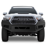 For Toyota Tacoma Pickup Black Steel Heavy Duty Front Bumper Upgrade Conversion