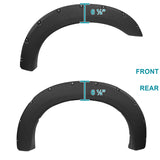 For Ford F250 F350 Bolt On Rugged Texture Pocket Rivet Style Fender Flares 4PC