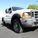 For Ford F250 F350 Bolt On Rugged Texture Pocket Rivet Style Fender Flares 4PC
