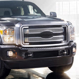 For Ford F250 F350 F450 SuperDuty Platinum Front Hood Grill Overlay Cover Chrome