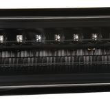 For Chevy C10 Silverado Black Clear Projector Headlights+LED Bumper+Corner Lamps