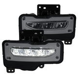 For GMC Sierra 1500 Clear LED Bumper Fog Lights Driving Lamps+Switch+Relay