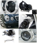 For Benz W210 E-Class Sedan Chrome Projector Headlight+Clear Fog Lamp