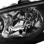 For Honda Civic Assembly Black Clear Headlights Turn Signal Lamps Pair