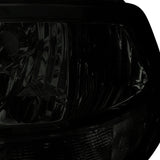 For Dodge RAM 1500 2500 3500 Pickup Smoke Lens Headlights Tinted Head Lamps Pair