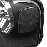 For Ford F150 Black Clear Headlights w/ Clear Reflector Pair