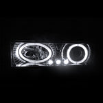 For GMC C/K C10 Halo Led Chrome Projector Headlights, Bumper Lights, Led Fog Lam