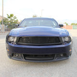 For Ford Mustang Black Clear Projector Headlights+LED Bar Sequential