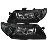 For Acura TSX 4Dr Sedan JDM Replacement Black Projector Headlights Lamps Pair