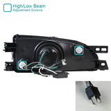 For Subaru Impreza Retro Fit Projector Headlights Black Head Lamps Pair
