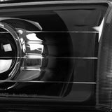 For Subaru Impreza Retro Fit Projector Headlights Black Head Lamps Pair