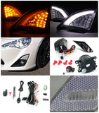 For Scion FR-S Clear Front Side Marker Lights+Full LED Corner Lamp+Fog Lights