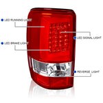 For Chevy Suburban Tahoe GMC Yukon Red LED Bar Replacement Tail Lights Rear Lamps