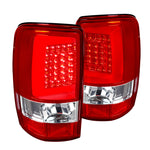 For Chevy Suburban Tahoe GMC Yukon Red LED Bar Replacement Tail Lights Rear Lamps