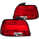 For BMW E39 5-Series 528i 540i Red Lens LED Bar Tail Lights Left+Right