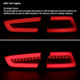 For Mitsubishi Lancer/Lancer EVO X Full LED Rear Smoke Lens Tail Lights Brake Lamps