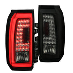 For Chevy Tahoe Suburban LED Tail Lamps Turn Signal Rear Brake Lights Glossy Black