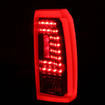 For Chevy Tahoe Suburban Black Brake Lamps Fiber Optic LED Daytime Tail Lights Pair