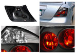 For Scion Tc Base/Spec 2Dr Coupe Black Housing Tail Lights