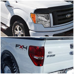 For Ford F150 Chrome Clear Headlights+Red Lens LED Tail Brake Lamps