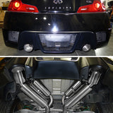 For Infiniti G35 2Dr Coupe Dual Exhaust Catback System Burnt Tip