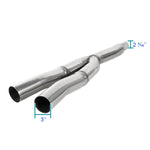 For Ford Mustang 2.3L EcoBoost Catback Exhaust System Stainless Steel Burnt Tip