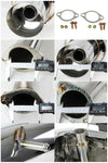 For Subaur Impreza WRX STI 4.5"/3" Stainless Steel Catback Exhaust System