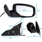 For Honda Accord Power Heated 7 Pin Passenger Right Side Mirror+LED Signal