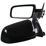 For Chevy/GMC C/K C10 Pickup Glossy Black Manual Fold Side View Mirrors