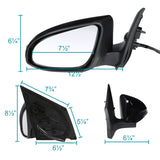 Fit 14-18 Toyota Corolla Power Heated 7 Pin Side Mirrors+Turn Signal Left+Right