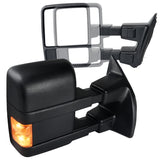 For 2003-2015 Ford F250 Super Duty Manual Towing Mirrors Turn Signal Lights