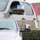 For Chevy Silverado GMC Sierra Facelift Style LED Power+Heated Towing Side Mirrors