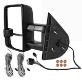 For Chevy Silverado Tahoe GMC Sierra Facelift Smoke LED Signal Power+Heated Towing Mirrors