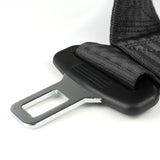 Pair of Black Seat Belt Harnesses, 2" Inch Wide, Seat Belt Buckle Connection