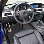 For BMW E92 3-Series Car Floor Mats Carpet Rubber Backing Gray Cotton Front+Rear
