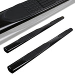 For Ford F150 SuperCab 4" Oval Running Boards Nerf Side Step Bars Black Stainless